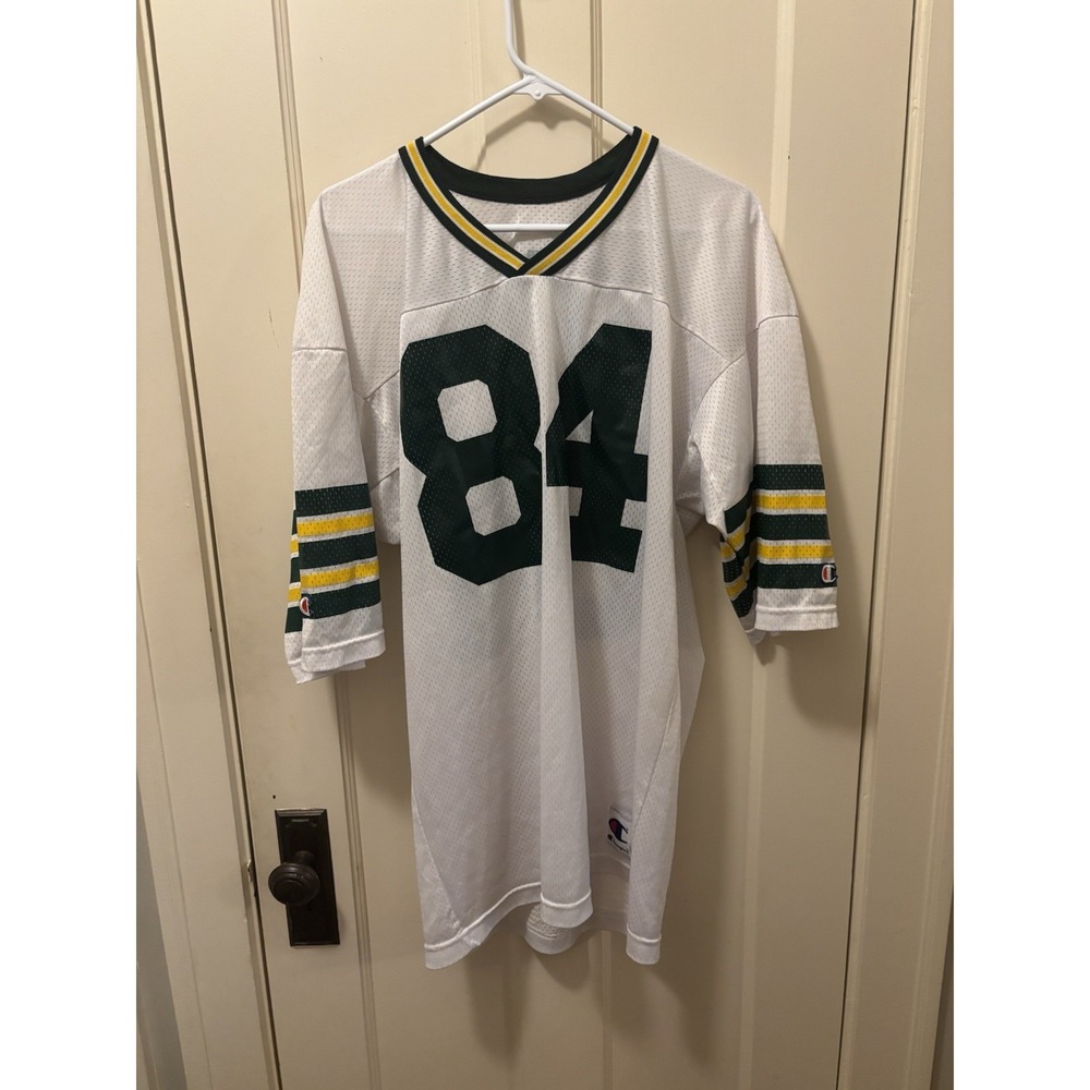 Sterling Sharpe Jersey Packers HOF Vintage Sz 48 XL Champion White Mesh - Picture 1 of 4